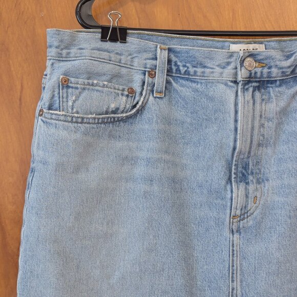 AGOLDE Blue Della Denim Midi Skirt (34) - Picture 3 of 10